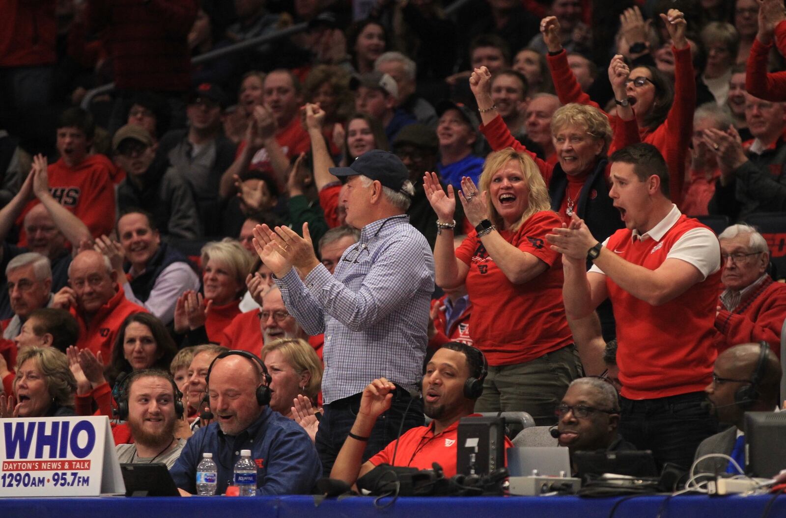 Dayton fans cheer during a game against North Florida on Monday, Dec. 30, 2019, at UD Arena. David Jablonski/Staff