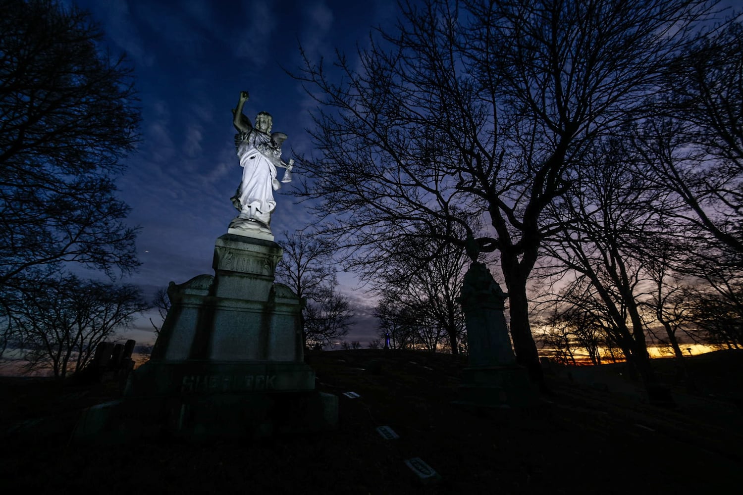 Angel Night at Calvary Cemetery