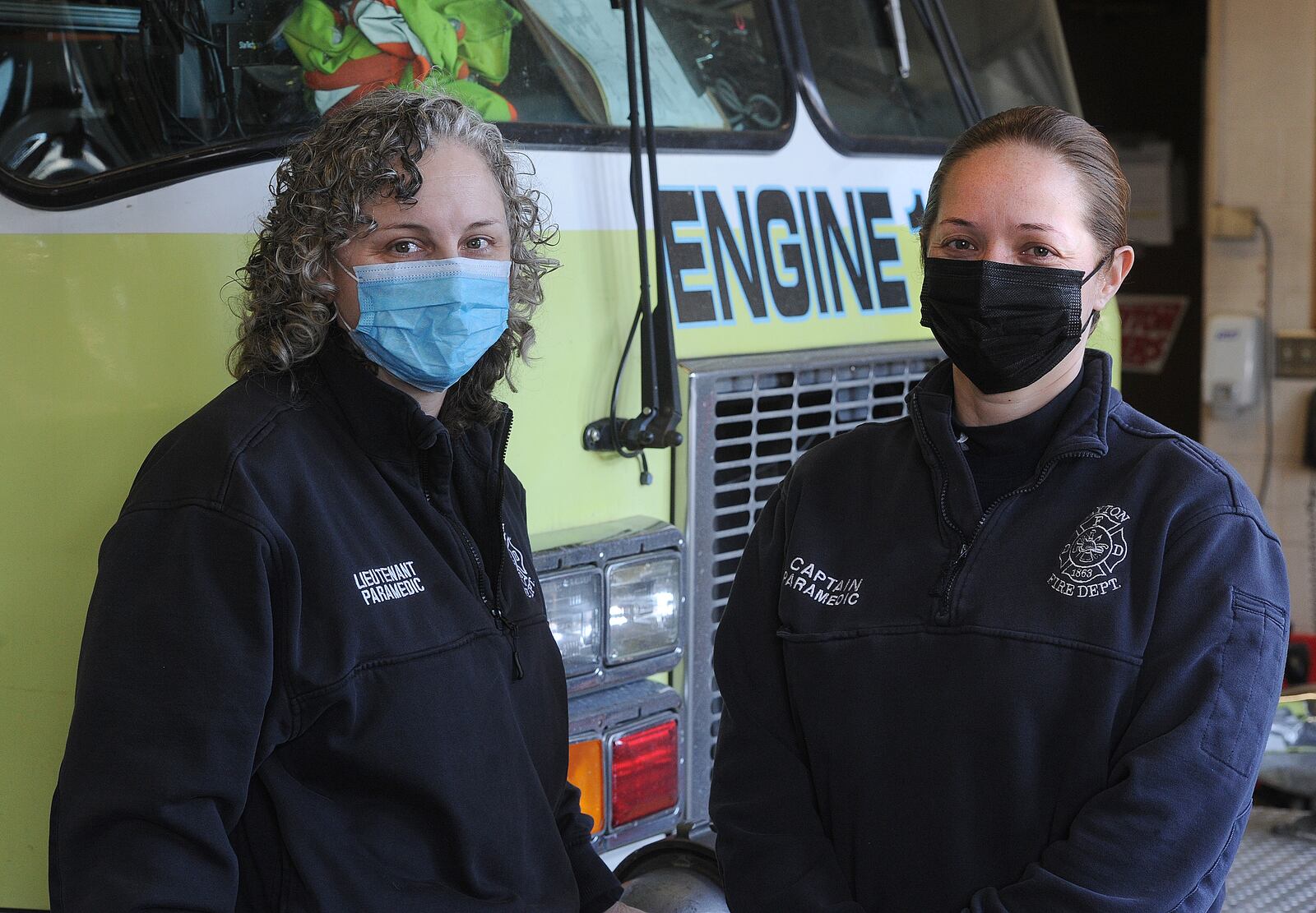 Dayton Fire Department, Lt. Deborah Nagy, left, and Capt. Sarah Marshall. MARSHALL GORBY\STAFF