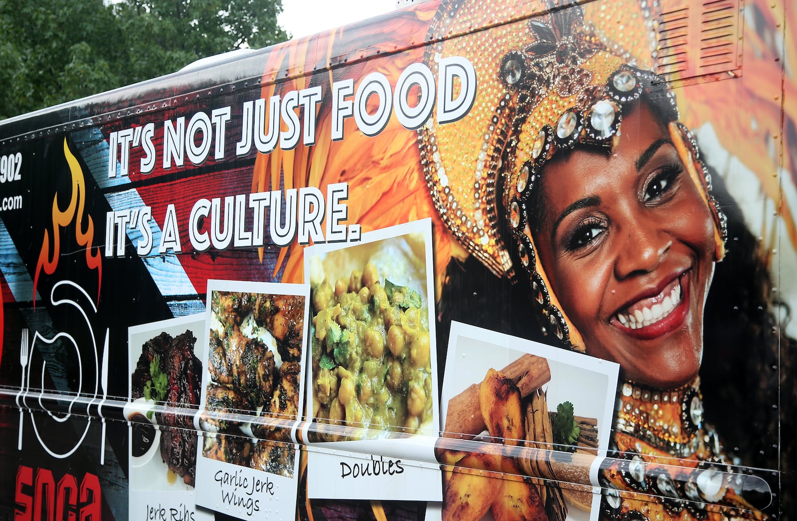 Shafton Greene and his brother, Ricardo Modeste, were born in Trinidad and Tobago and have incorporated their heritage into their business, Soca food trucK. LISA POWELL / STAFF