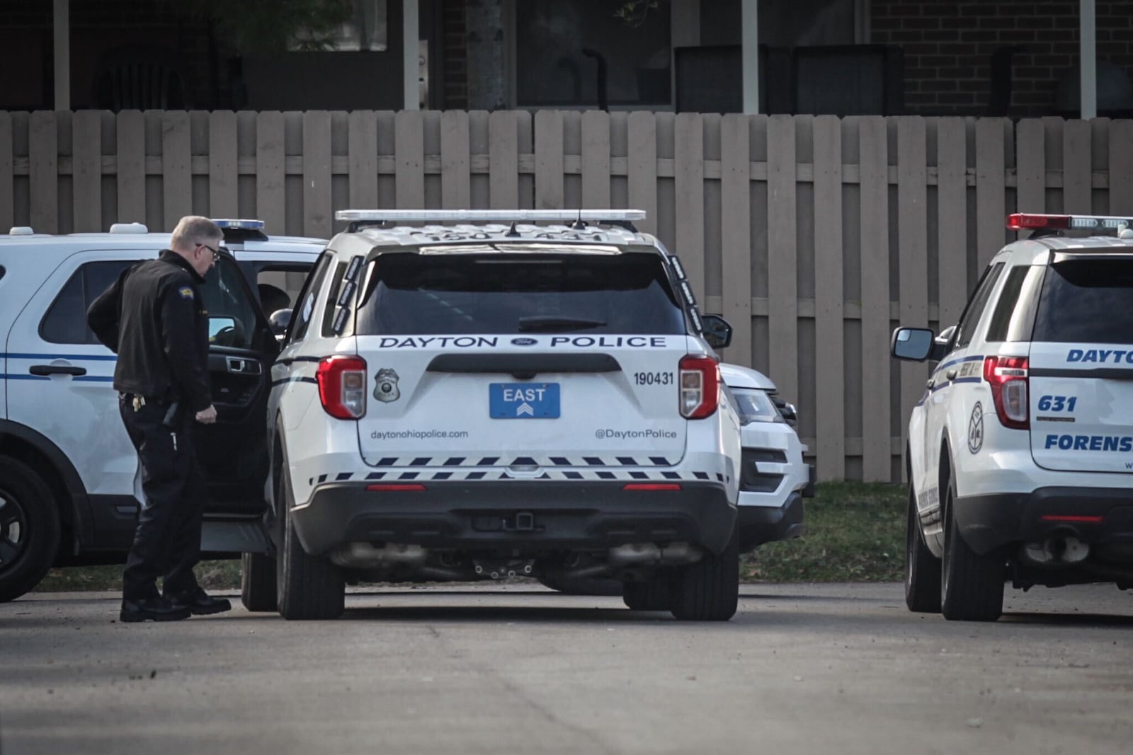 A suspect in a Dayton homicide was taken into custody Friday morning Dec. 4, 2020 after a SWAT standoff on Hulbert Street.