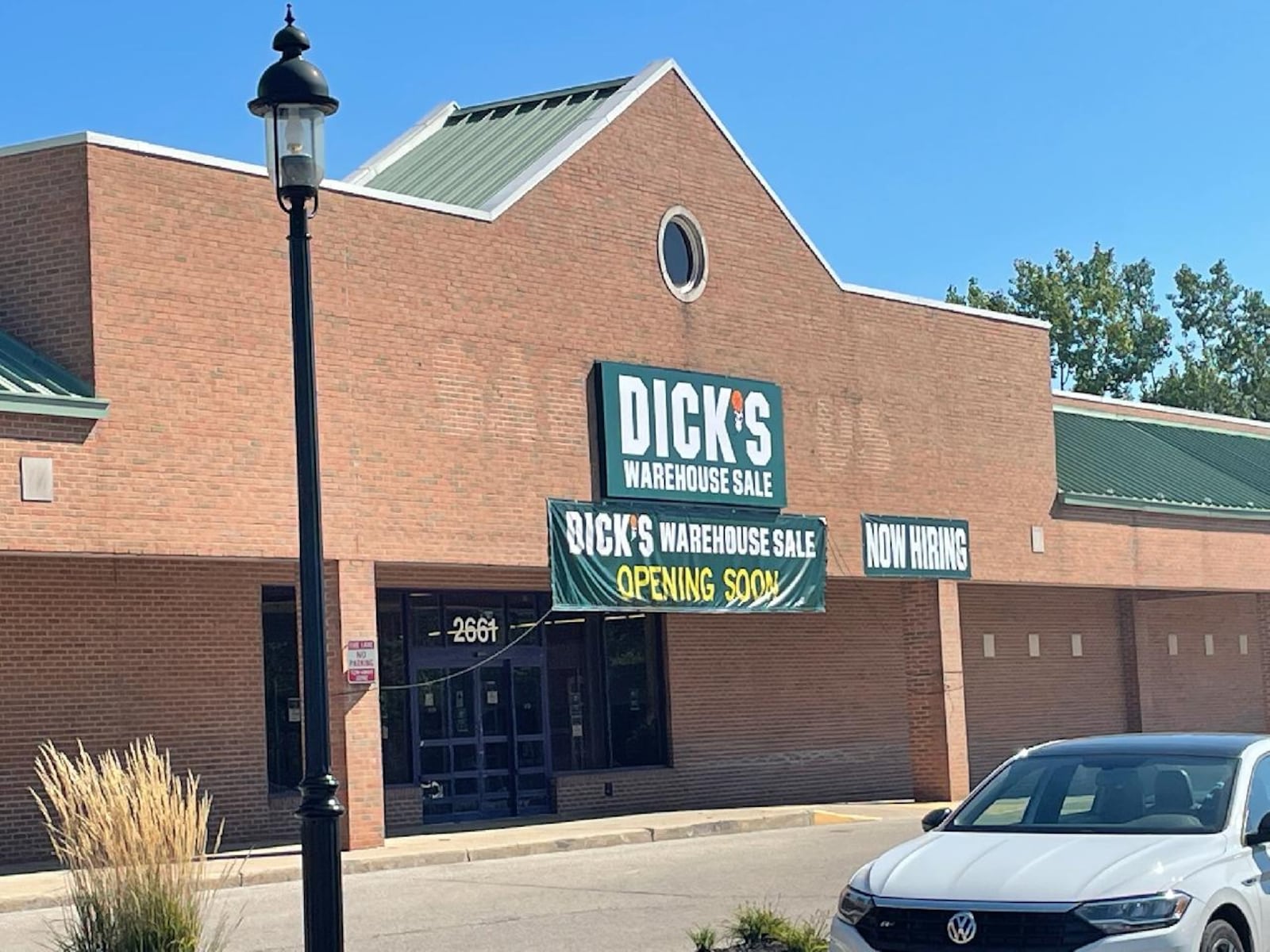 Dick’s Warehouse is set to debut Wednesday, tentatively, at 2661 Miamisburg Centerville Road, according to a company representative.