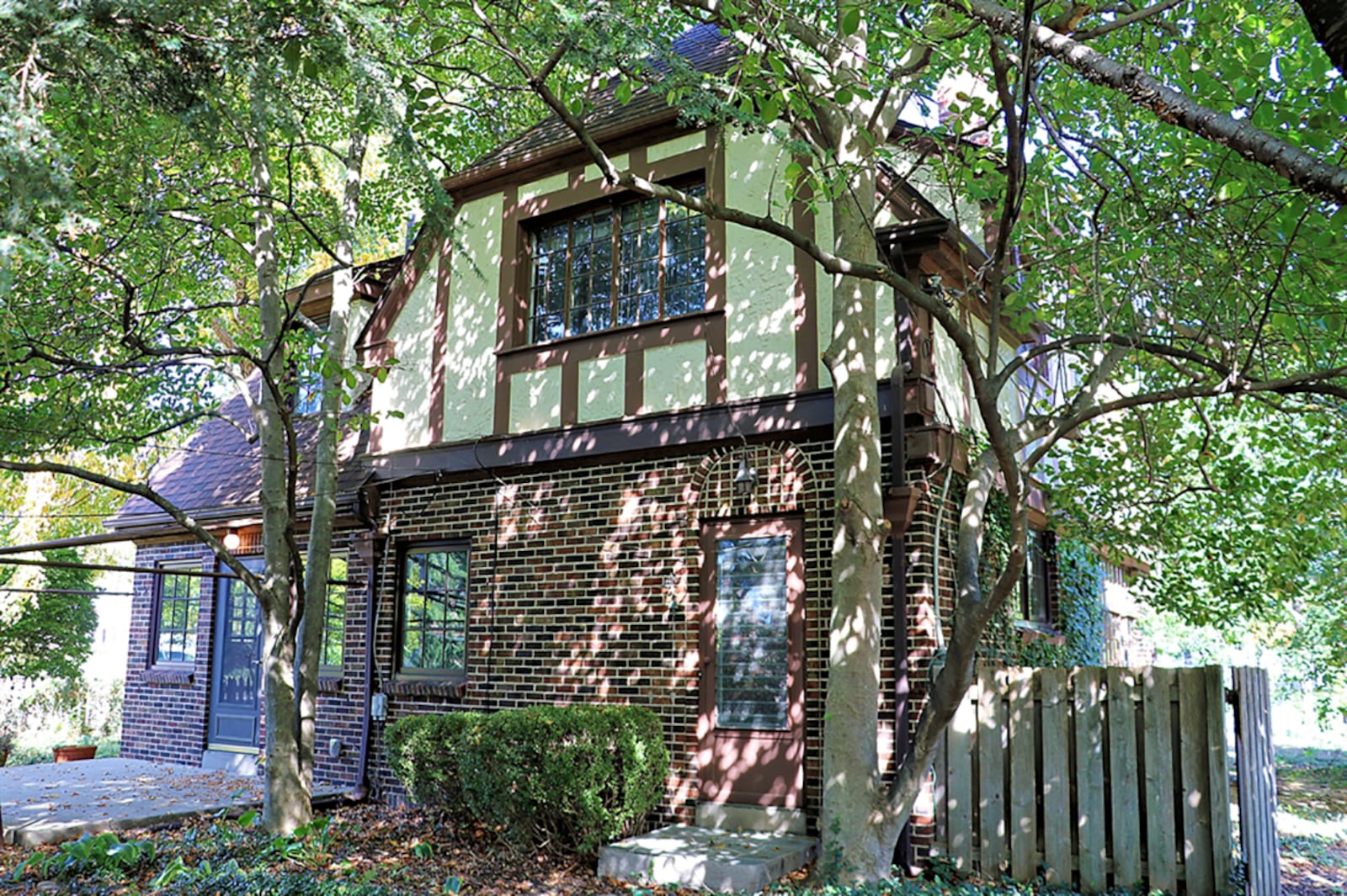 A single door opens from the sunroom to the concrete patio, which has piping for an awning. CONTRIBUTED PHOTO BY KATHY TYLER