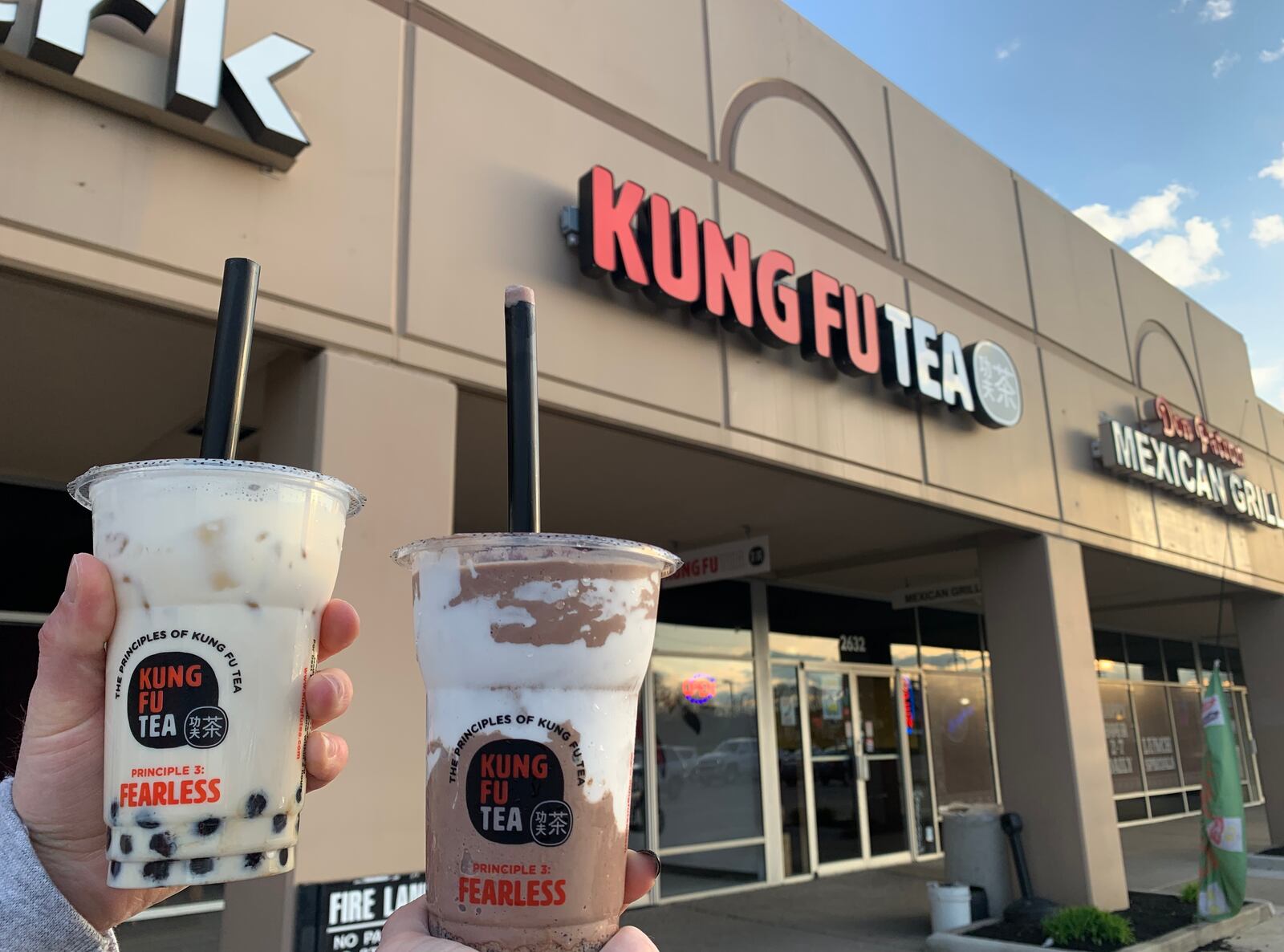 Kung Fu Tea, a bubble tea café, is open near Wright State University.