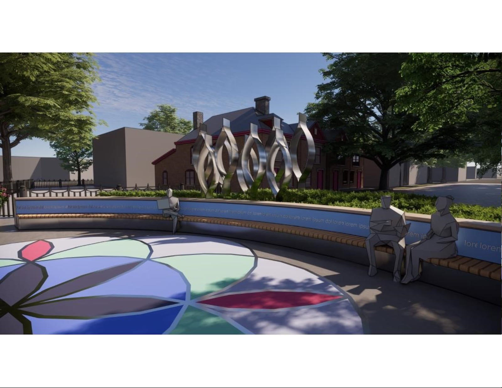 Artist rendering of "The Seed of Life," chosen as the 8/4 Memorial in the Oregon District. CONTRIBUTED