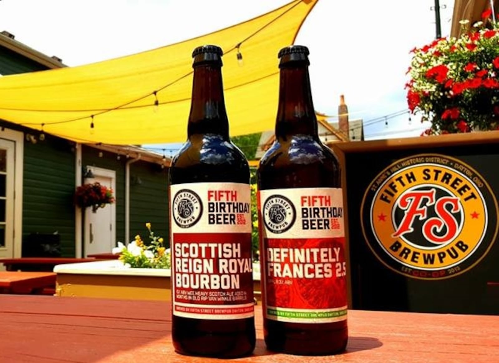 Fifth Street Brewpub’s Scottish Reign was one of the bottled beers sold a couple of weeks ago at the brewpub’s fifth anniversary bash. SUBMITTED