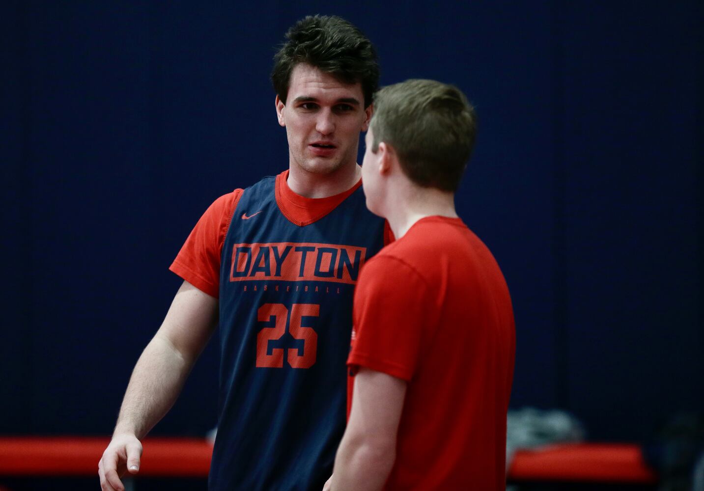 Dayton Flyers practice in Washington