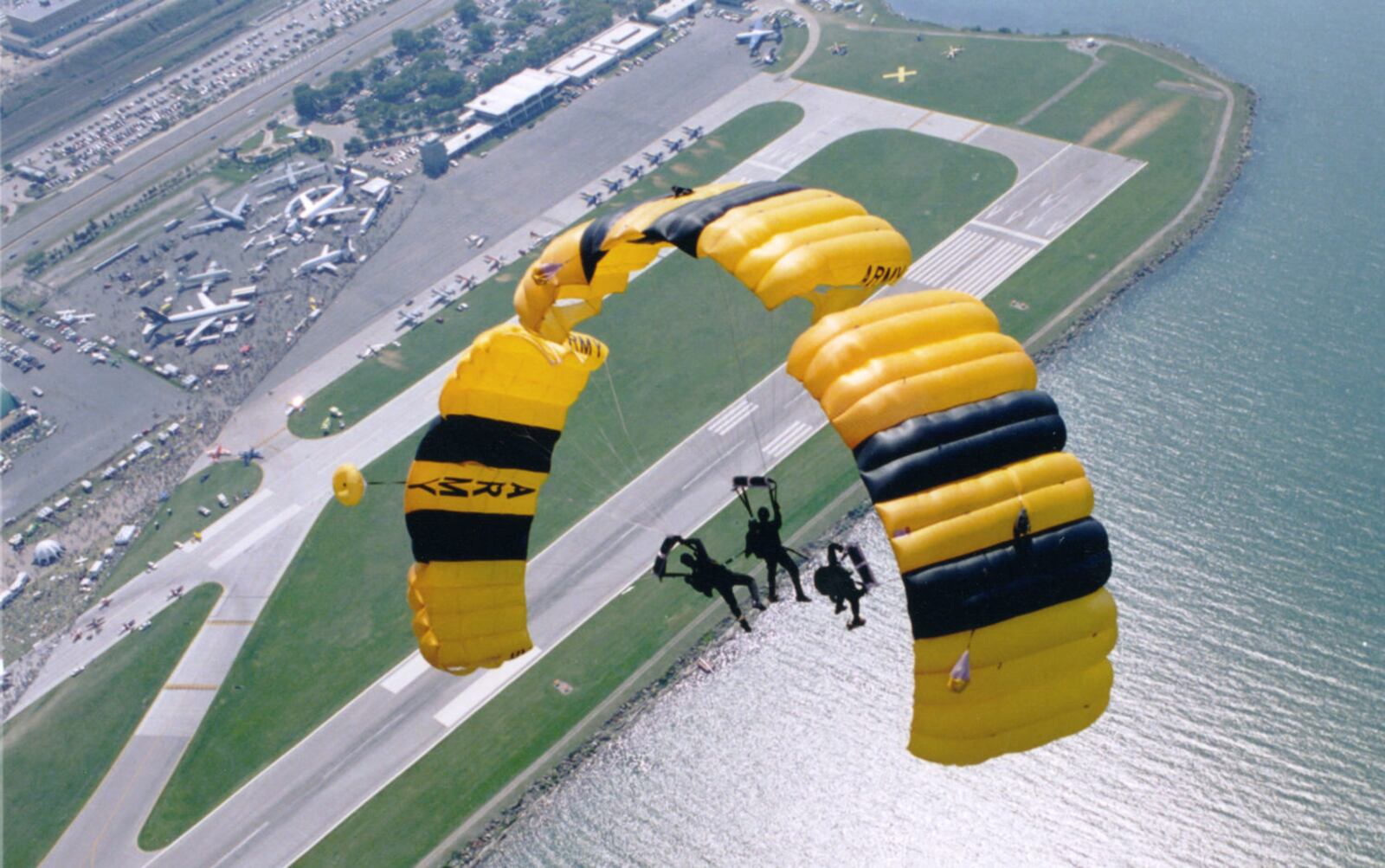 The U.S. Army Golden Knights will thrill spectators at the 2018 Vectren Dayton Air Show will intricate canopy work. CONTRIBUTED