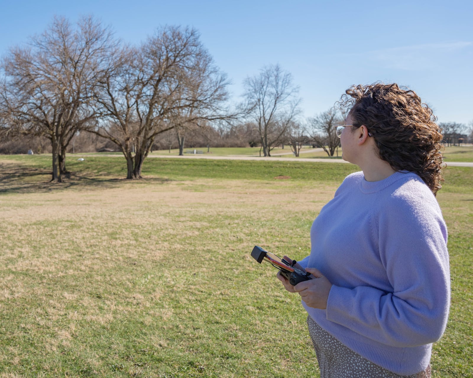 Learning to fly drones was an unexpected part of the job for Kara Hamby who is a public information officer with Montgomery County. CONTRIBUTED