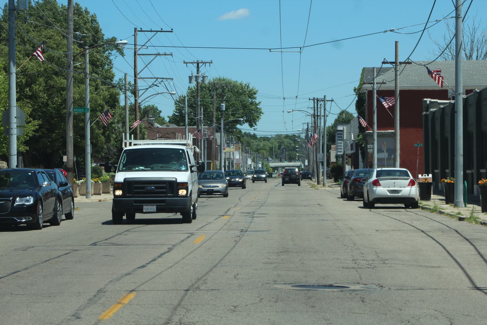 Xenia Avenue in the Twin Towers neighborhood. Police used automated license plate readers in the neighborhood in 2020 as part of a pilot program. CORNELIUS FROLIK / STAFF