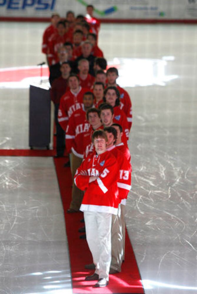 Miami hockey pep rally