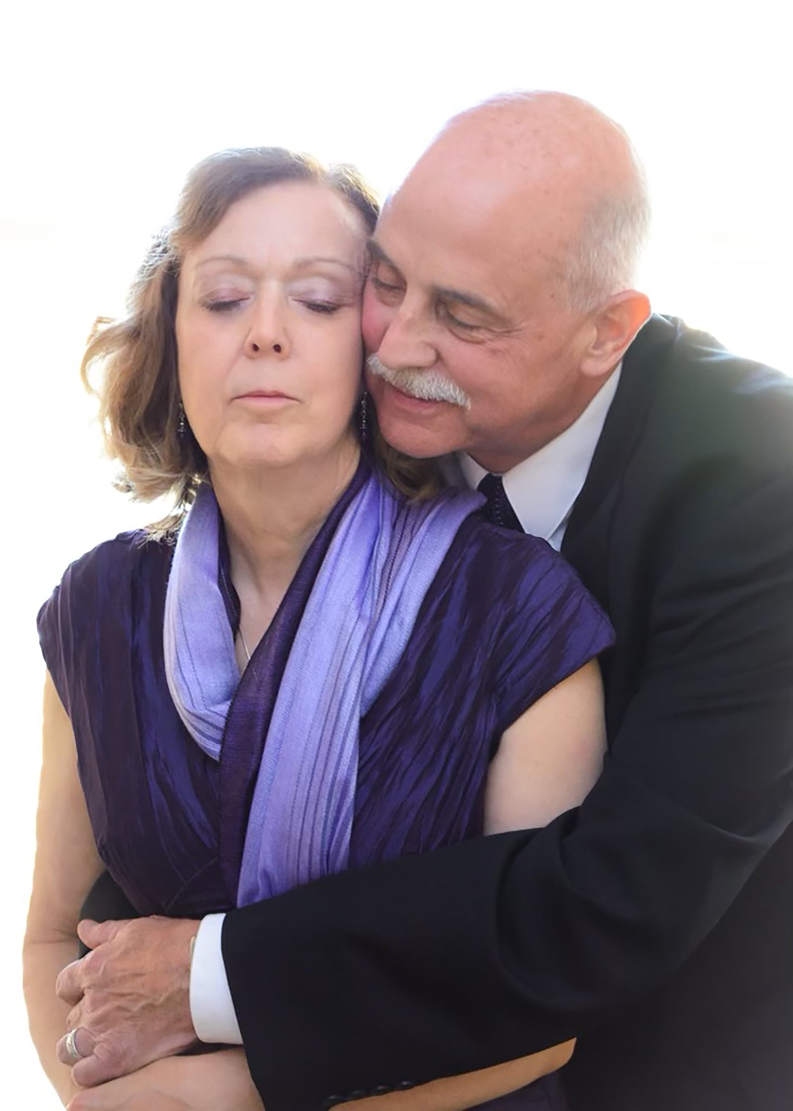 Linda Healy with her husband Chuck on their wedding day in 2014. He passed away from a brain tumor in December of the same year. CONTRIBUTED