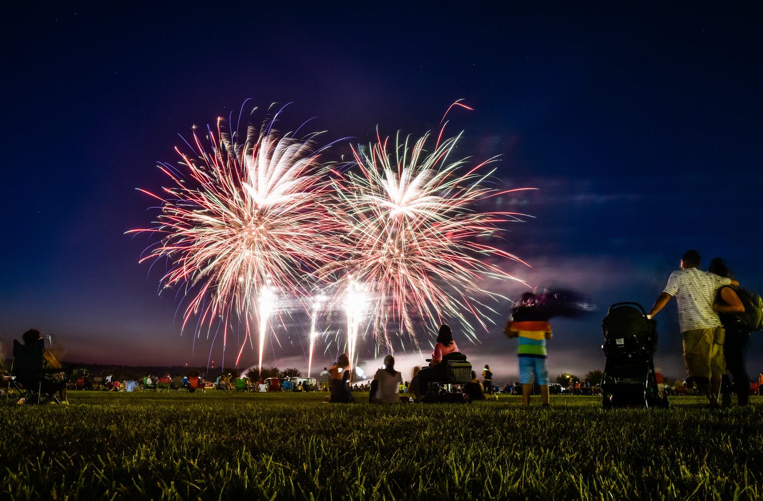 Ohio Challenge balloon glow and fireworks