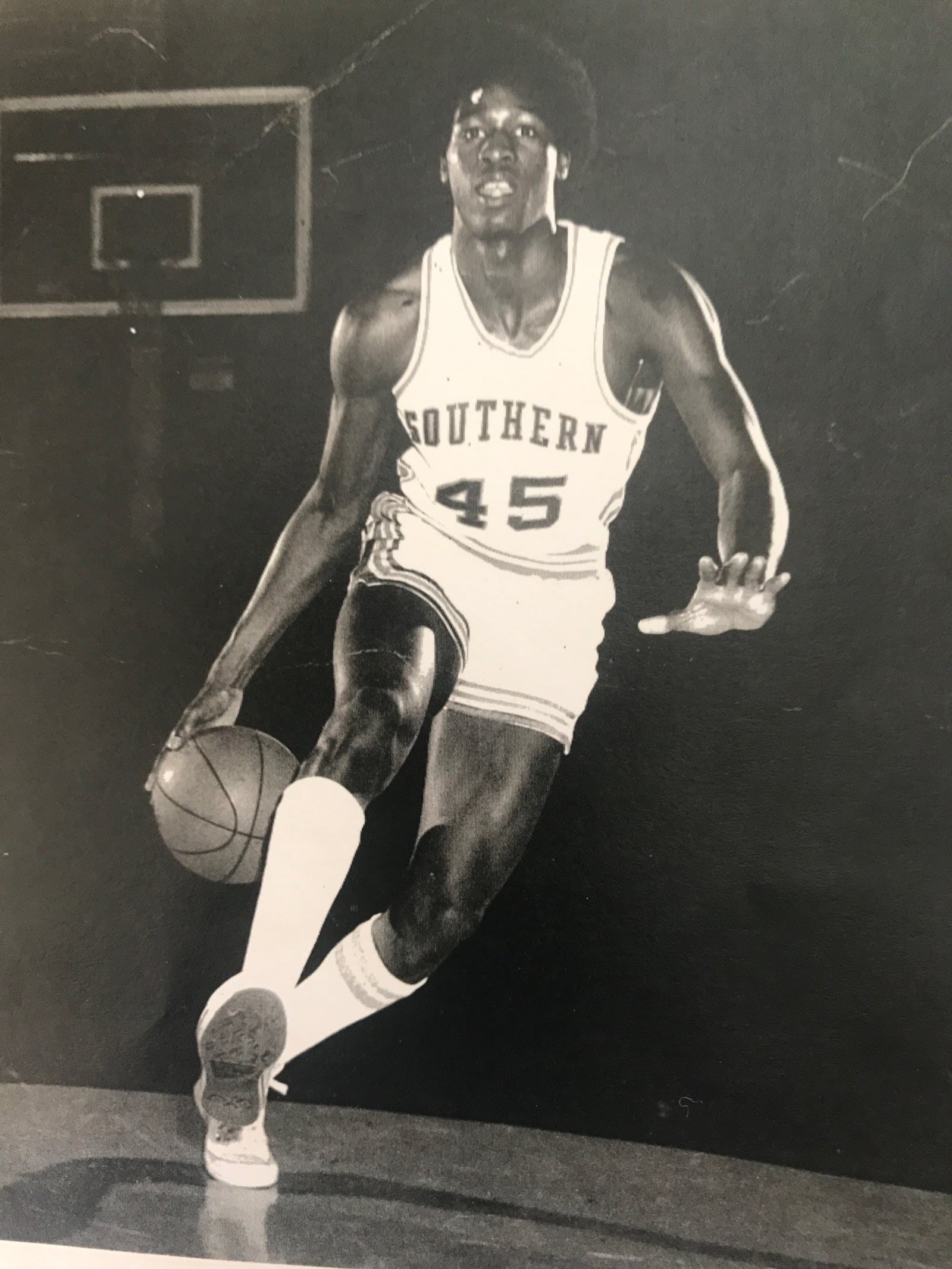 Frankie J. Sanders was the nation’s third leading scorer (28.7 p.p.g.) is junior season at Southern University.  Over his three-year career with the Jaguars, he averaged 26 points and 10 rebounds.  While at Stivers High, he averaged 22 points and 22rebounds a game as a junior and 31.6 p.p.g. as a senior. He was named Ohio’s Co Player of the Year with Jim Paxson. He ended up a first round draft pick of the San Antonio Spurs. CONTRIBUTED