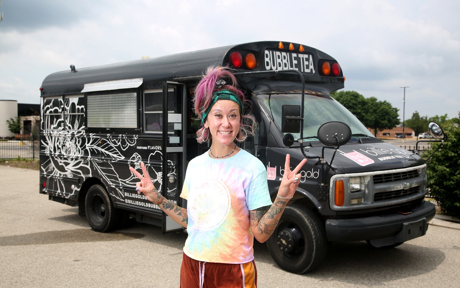 Billie Gold Bubble Tea was founded by Nicole Cornett in 2018. The popular Miami Valley food truck is known for its numerous flavors of fruit tea or milk tea base specialty dessert drinks.   LISA POWELL / STAFF