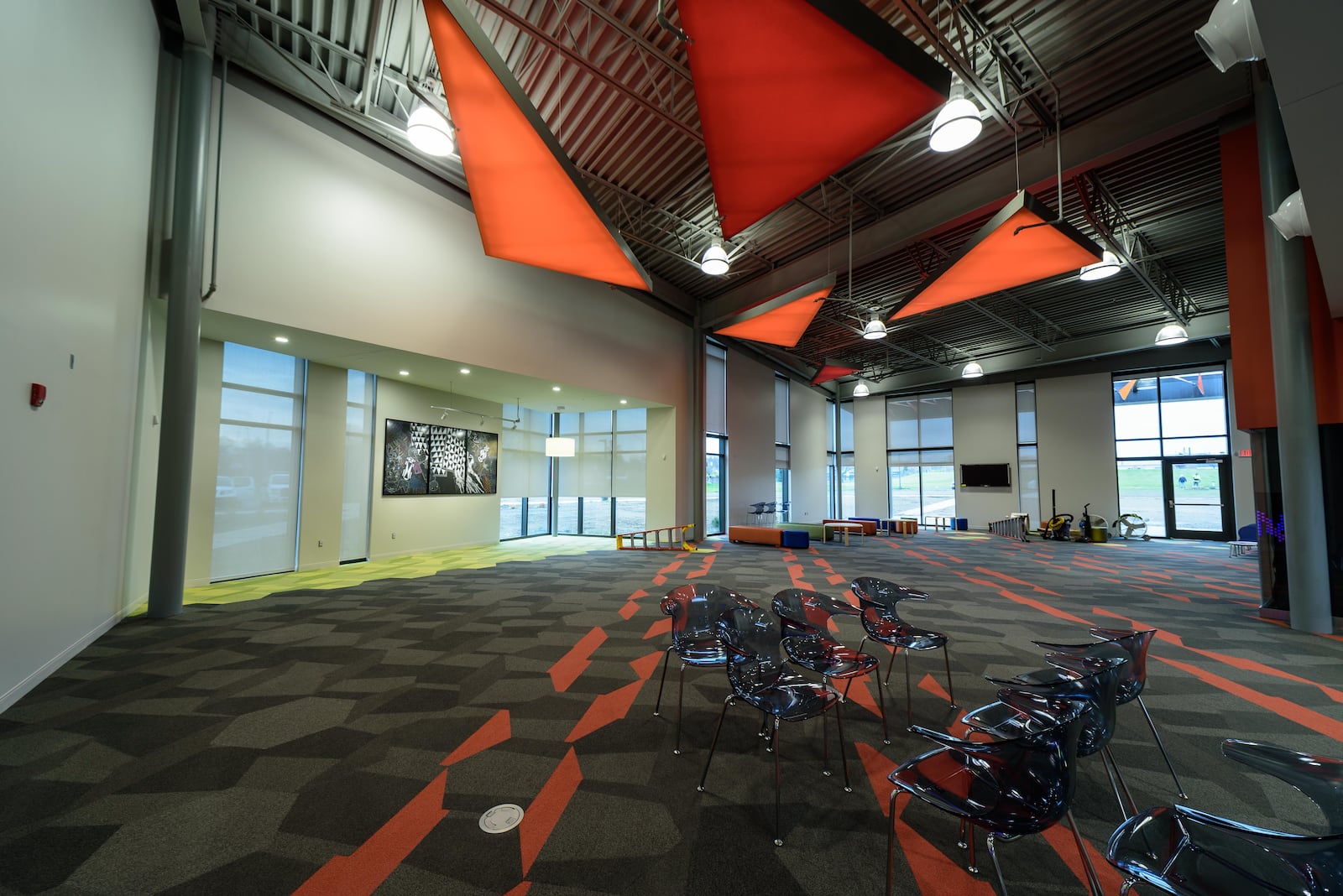 Here’s a look during the final stages of construction at the Dayton Metro Library’s future West Branch, located on 300 Abbey Ave. at U.S. 35 in west Dayton. The new building will replace the current Madden Hills and Westwood branches, which are located less than a mile away. The library is expected to open in February 2022. These photos were taken on November 17, 2021. TOM GILLIAM / CONTRIBUTING PHOTOGRAPHER