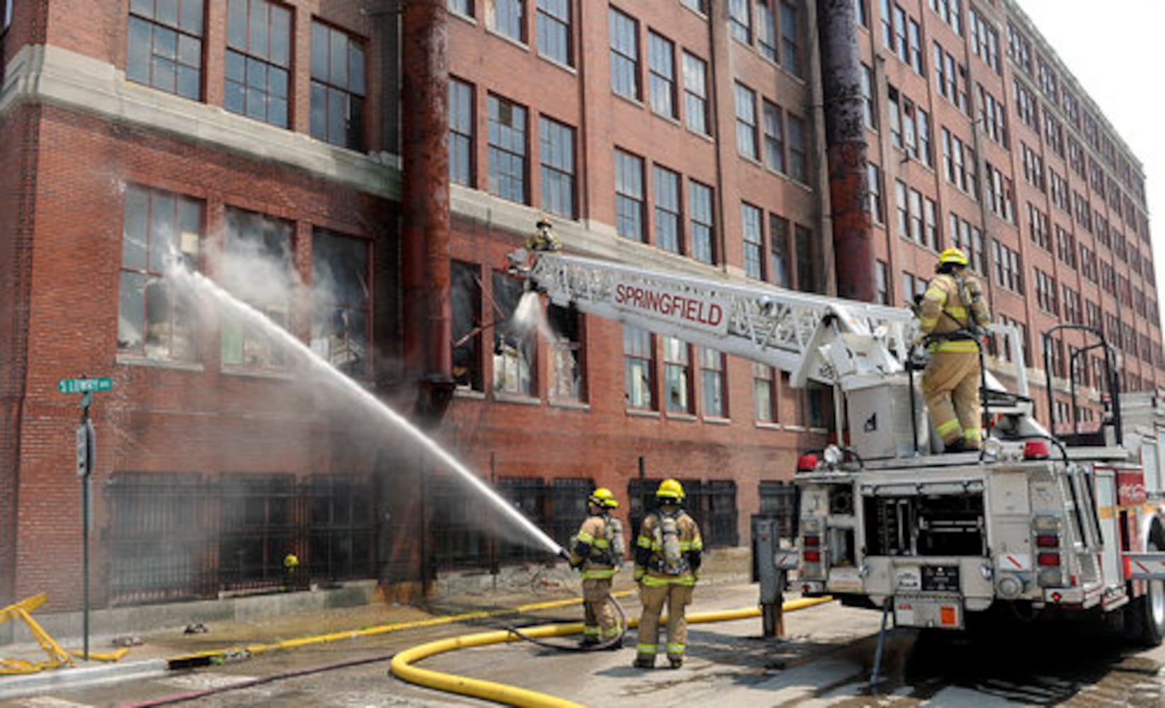 Fire at the Crowell-Collier Building