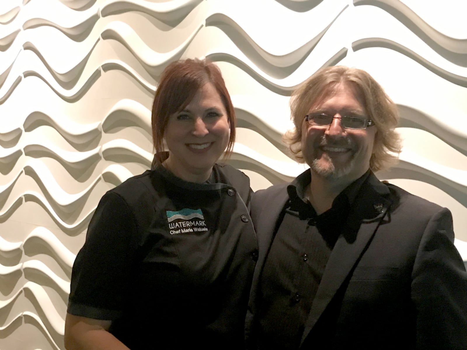 Eric and Maria Walusis owners of Watermark restaurant in Miamisburg.