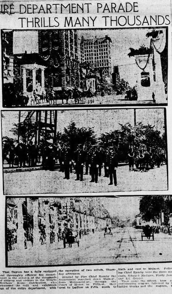 Wright Brothers return celebration parade pages