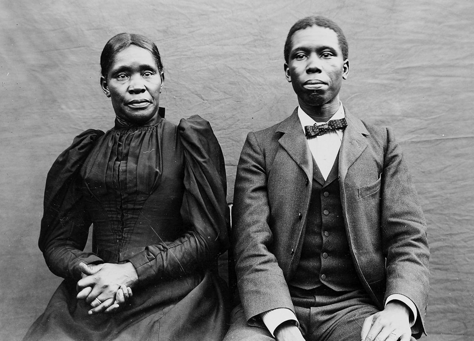 Paul Laurence Dunbar, one of the first nationally-known African-American writers and his mother, Matilda. PHOTO COURTESTY OF THE OHIO HISTORY CONNECTION