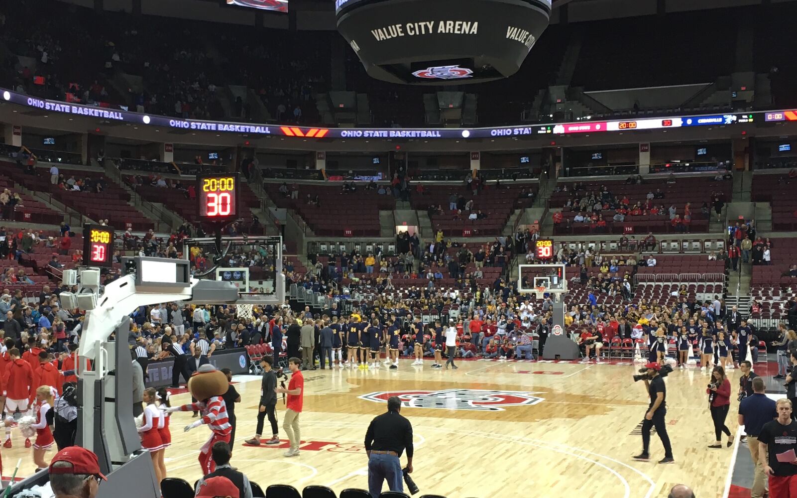 Cedarville-Ohio State men's college basketball exhibition game