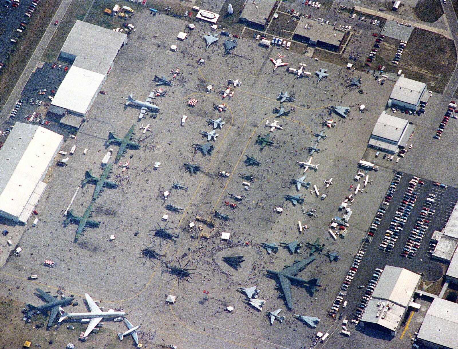 No fewer than 50 military aircraft packed the ramp after Desert Storm.