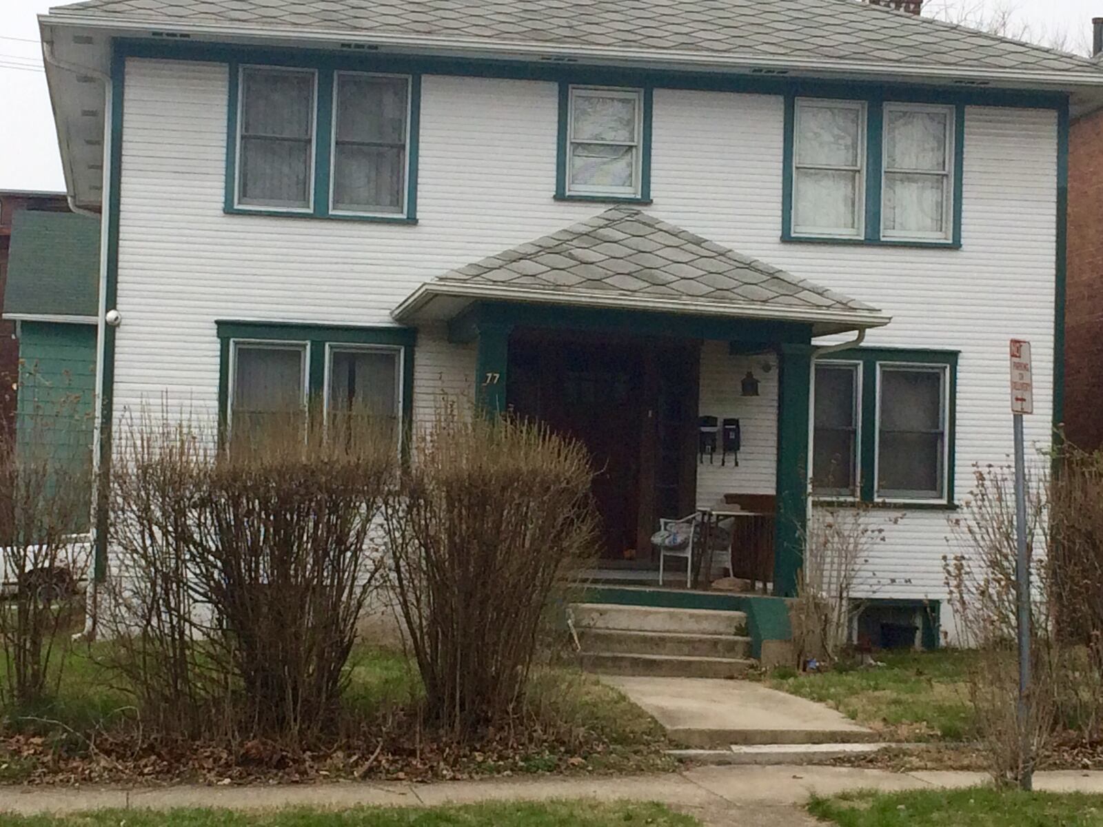 The house on Huffman Avenue where Taylor Brandenburg was fatally shot March 12, 2017.