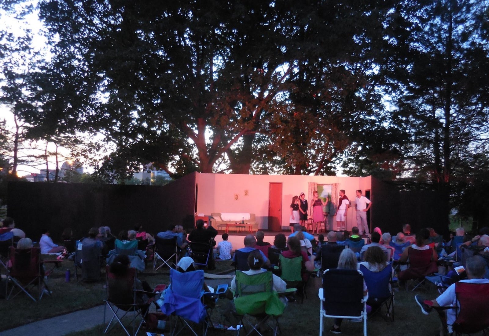 People gathering on the lawn in South Park to watch a show. HANNAH RANDOLPH/COURTESY PHOTO