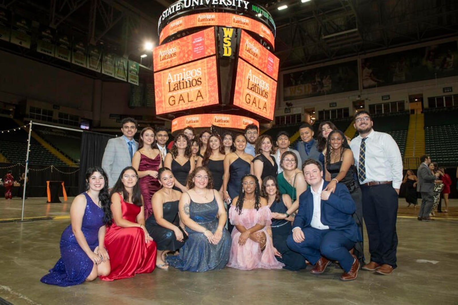 Wright State University students at the 2024 Amigos Latinos Gala. (CONTRIBUTED)