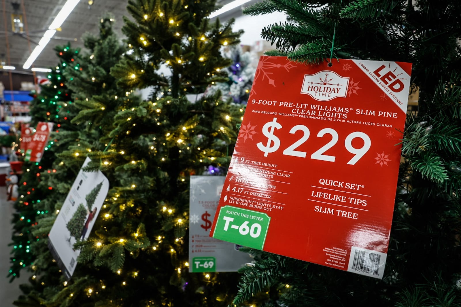 The Christmas holiday isles at the Beavercreek Walmart was busy Monday November 14, 2022. The Beavercreek Walmart has upgraded it's signage and displays to make it easier for customers to find what they are looking for. JIM NOELKER/STAFF