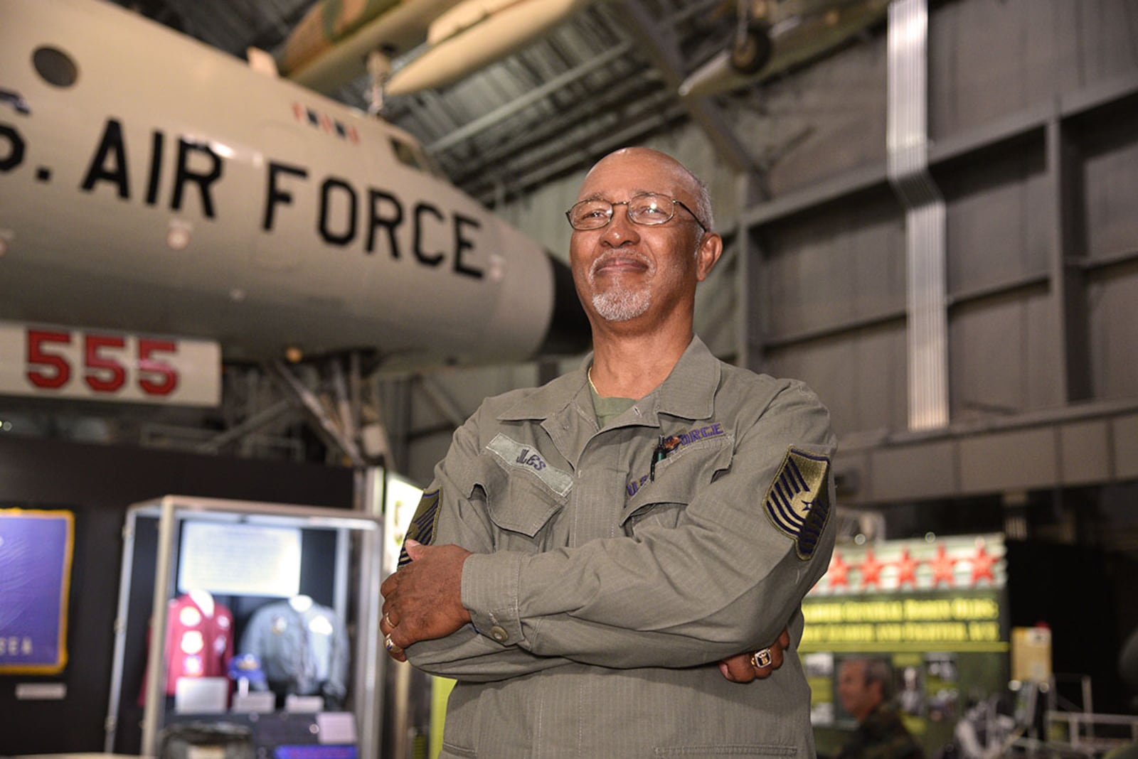 The National Museum of the U.S. Air Force commemorated the 72nd anniversary of the U.S. Air Force with a “Plane Talks” program where visitors had a chance to interact with veterans and subject matter experts. Retired Senior Master Sgt. SMSgt. Sam Jiles spoke with visitors about his experience during the Southeast Asia War. Plane Talks return May 15 at the museum. U.S. AIR FORCE PHOTO/KEN LAROCK