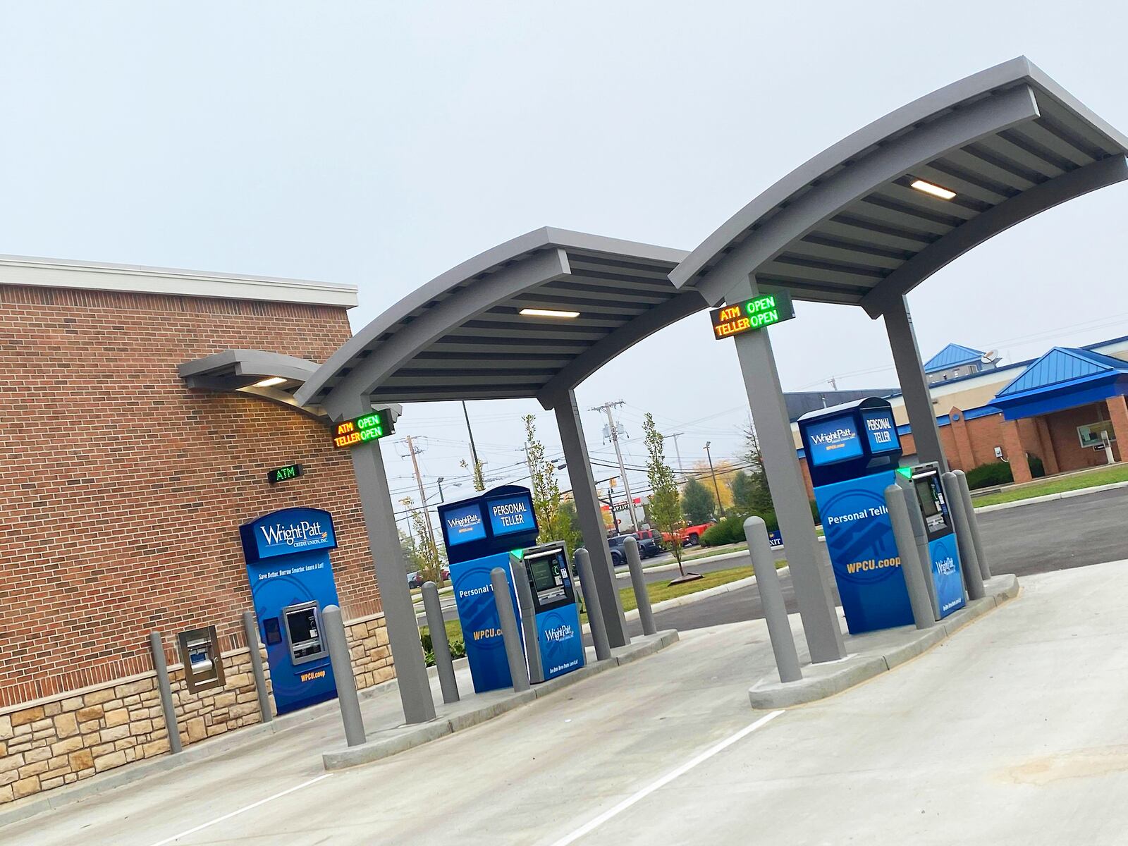 "Personal teller" machines at the new Wright Patt Credit Union in Englewood. Contributed