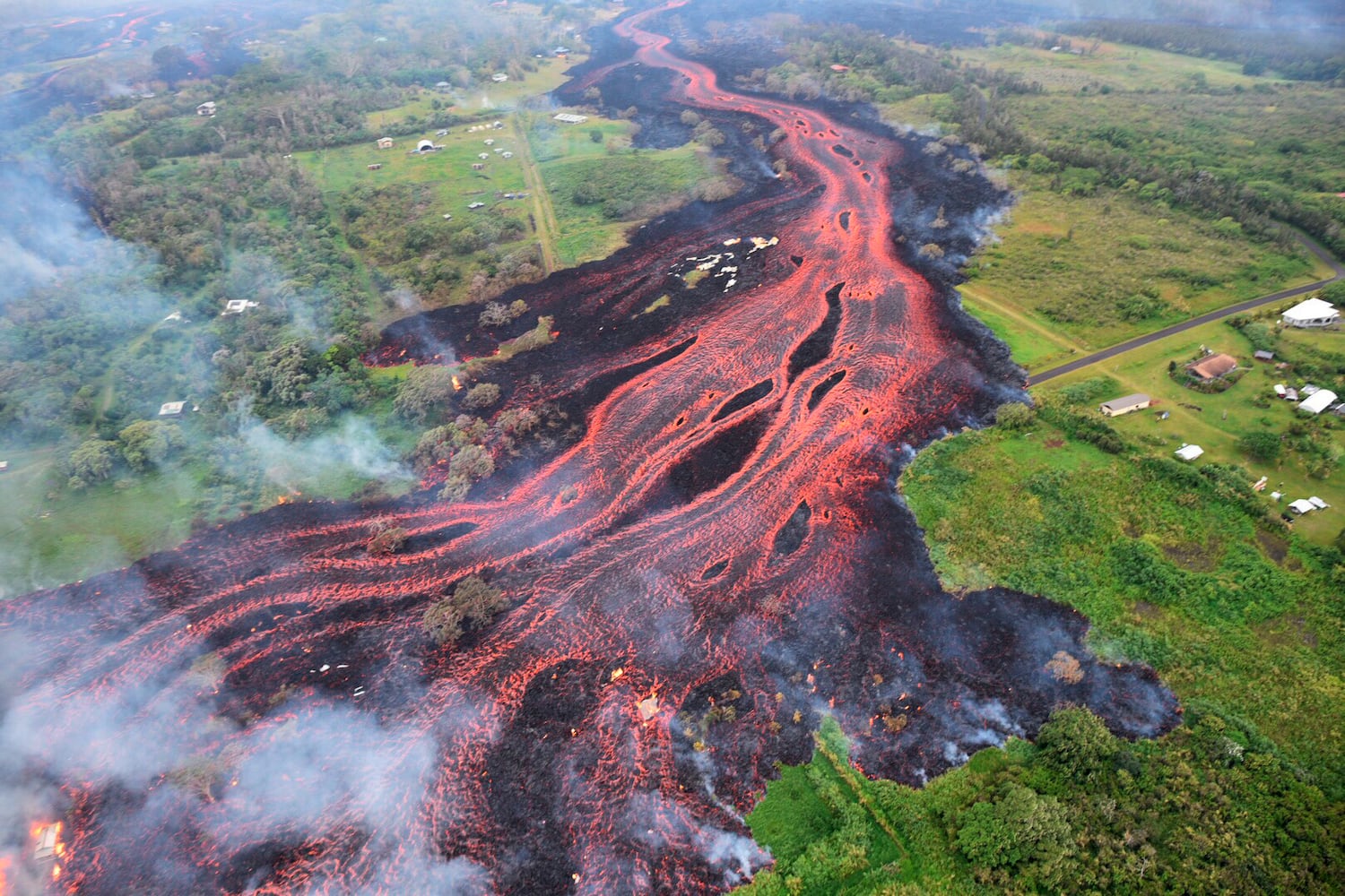 Hawaii volcano erupts