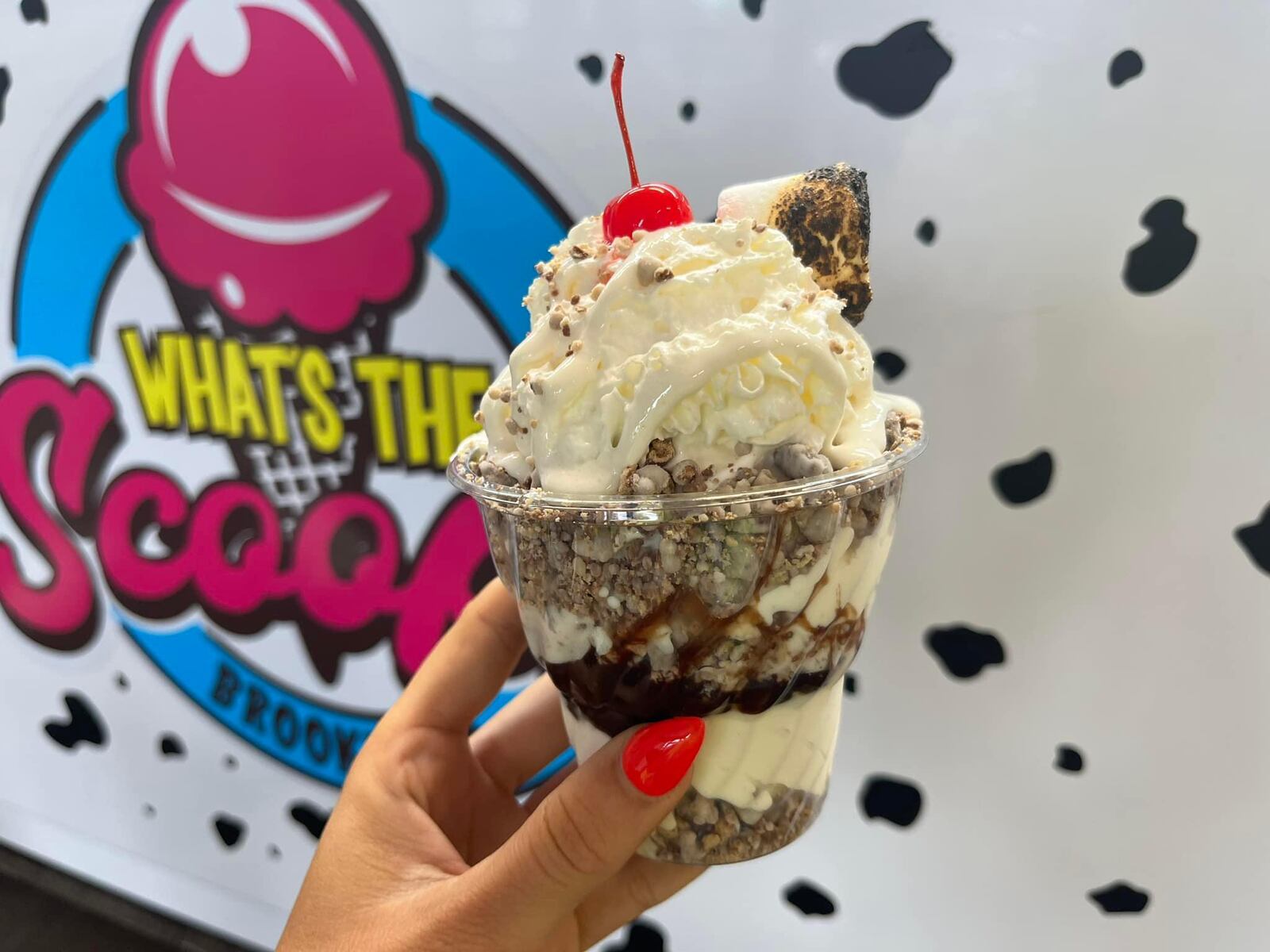 A sundae offering at What's the Scoop? in Brookville. CONTRIBUTED