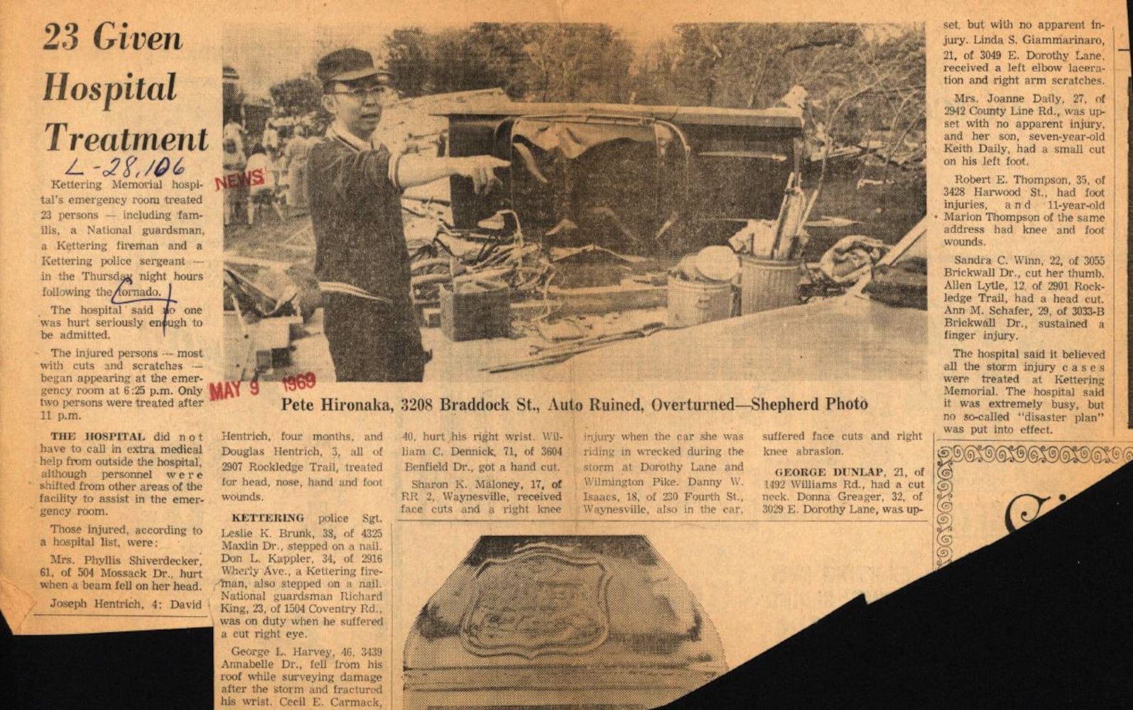 May 8, 1969 tornado that hit Kettering and Beavercreek