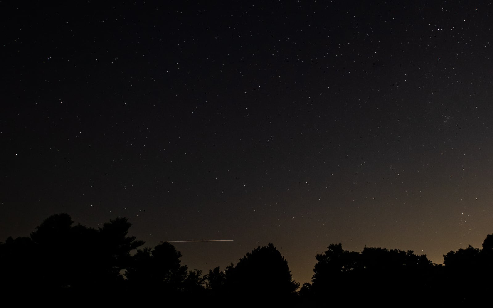 NEOWISE comet visible in the night sky