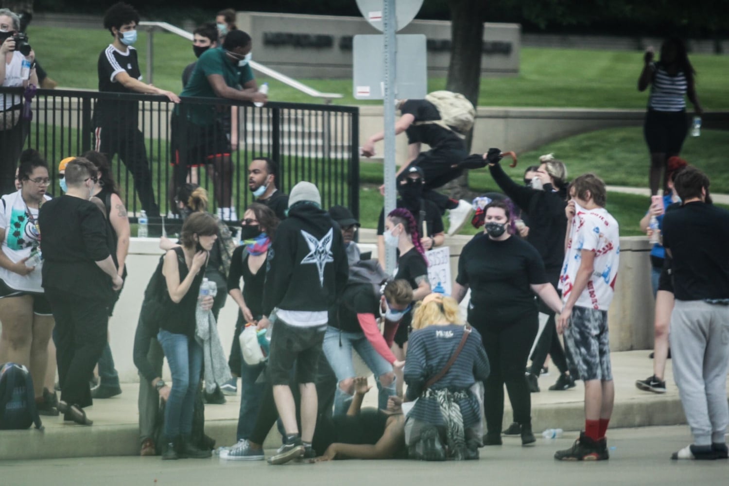 PHOTOS: Hundreds gather for protest in Dayton