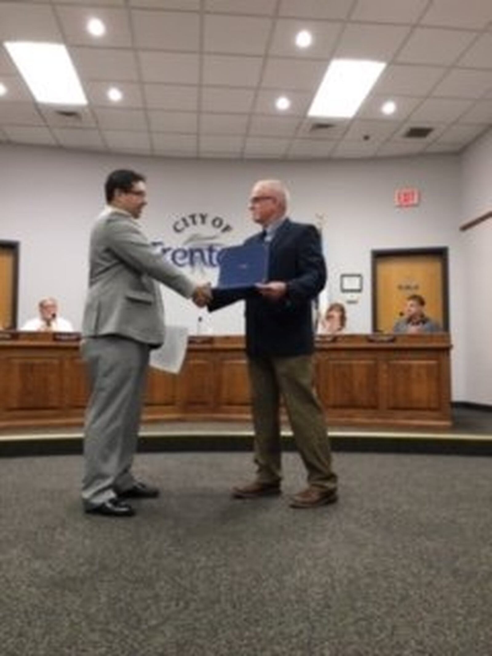 New Trenton City Manager Marcos Nichols was sworn in on Thursday, June 6, 2019. CONTRIBUTED