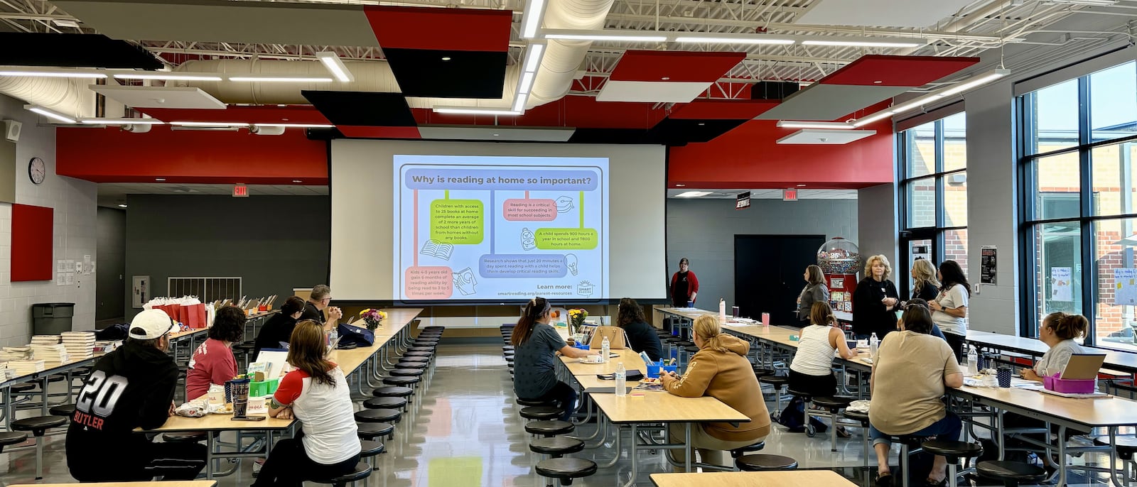 Members of the Greenon Federation of Teachers conducted a literacy instruction to train parents in the district on literacy strategies on Sept. 14. Contributed