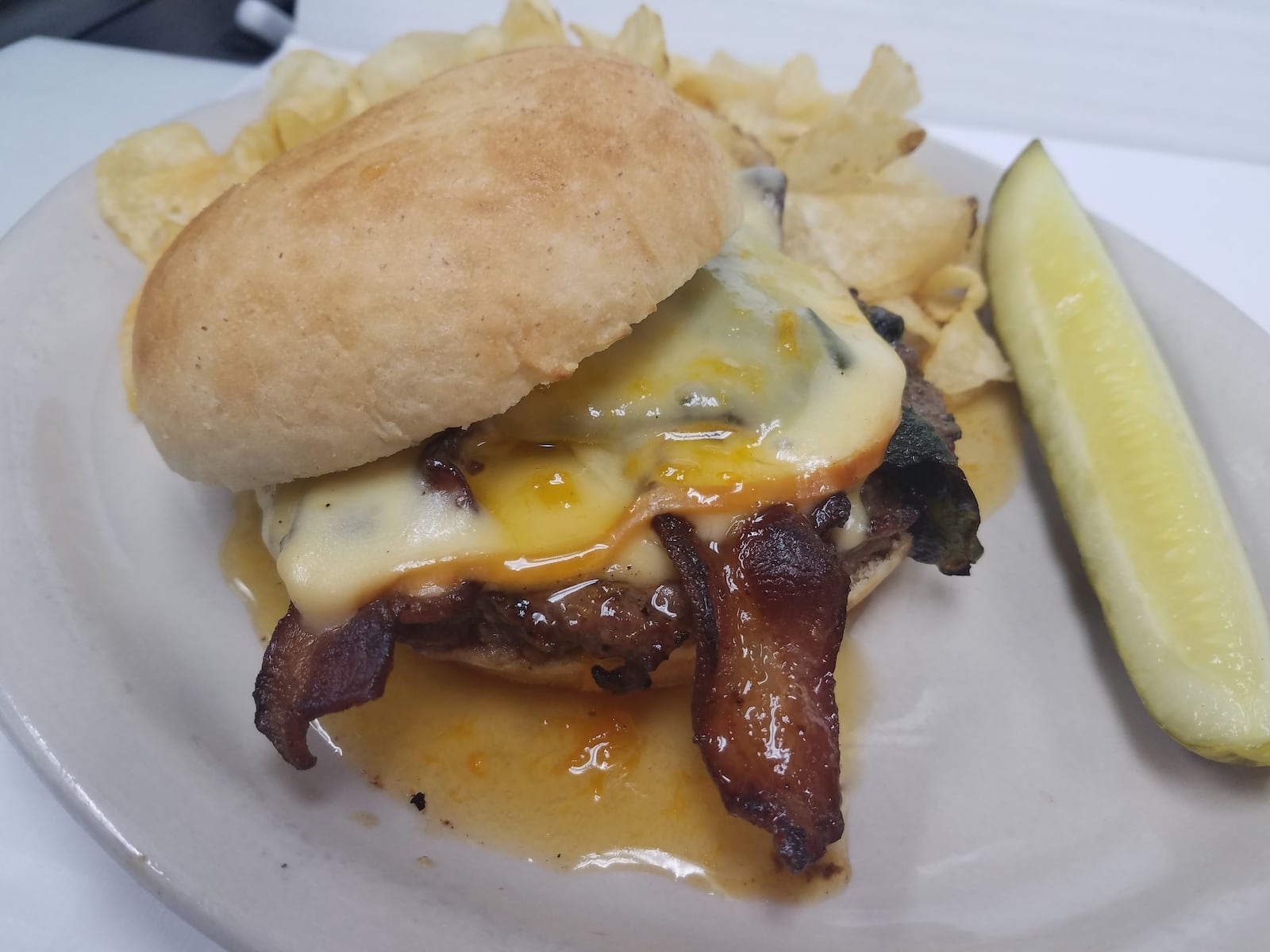 Bunkers Bar & Grill is offering a burger topped with Applewood Smoked Bacon and smoked Gouda cheese during Burger Week, running June 21-28, 2020. CONTRIBUTED