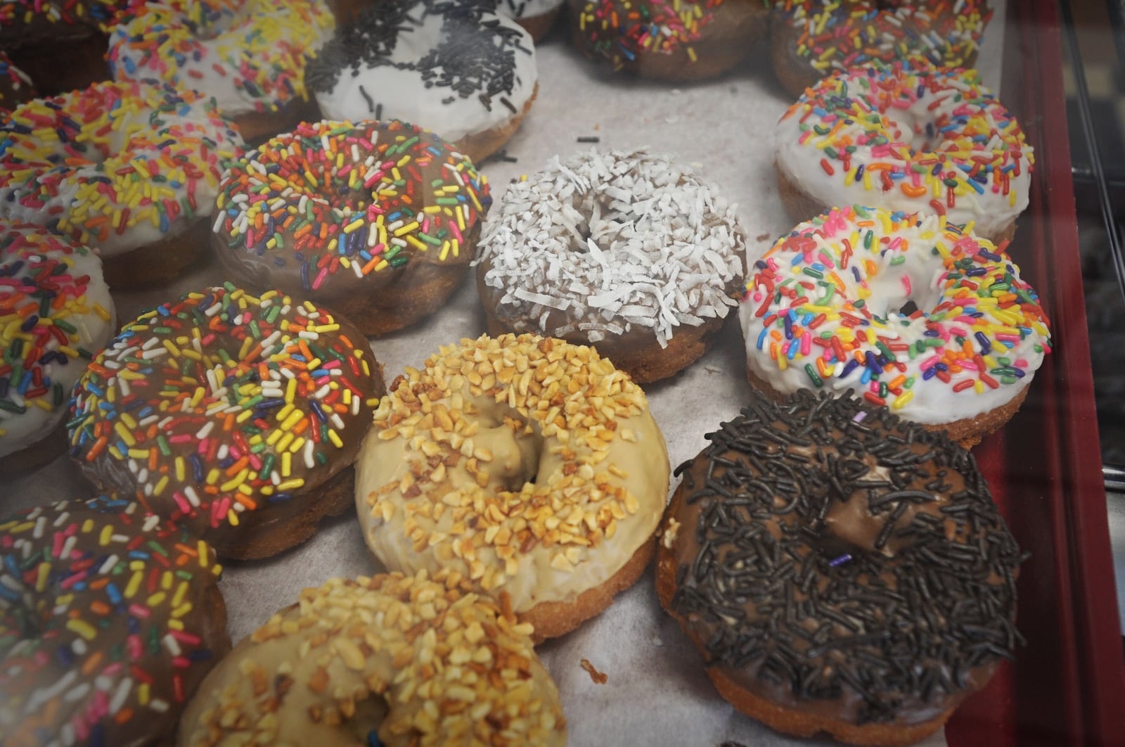 Stan the Donut Man on National Doughnut Day. Staff photo by Marshall Gorby