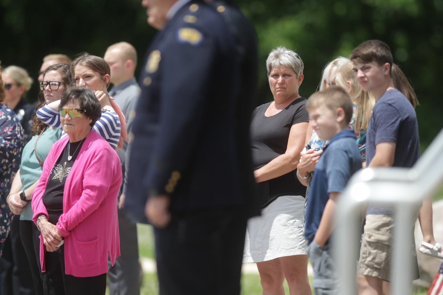 PHOTOS: Dayton police pay respects to K9 Phantom