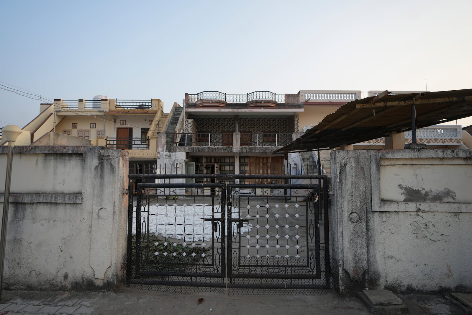 House of Baldevbhai Patel, father of Jagdish Patel, who froze to death with his wife, son and daughter, in their bid to cross over to the United States from the Canada border, at Dingucha village in Gandhinagar district of Gujarat state, India, Tuesday, Nov. 12, 2024. (AP Photo/Ajit Solanki)