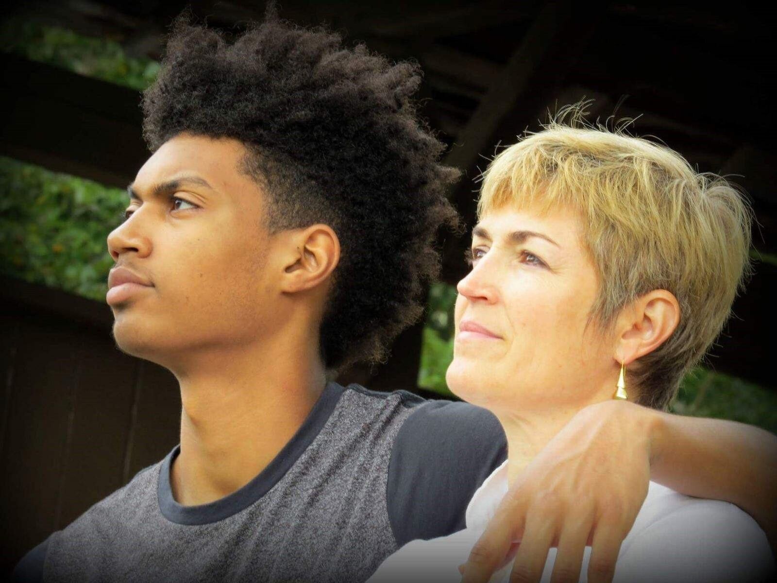 Dayton’s Ibi Watson and his mother, Molly. CONTRIBUTED