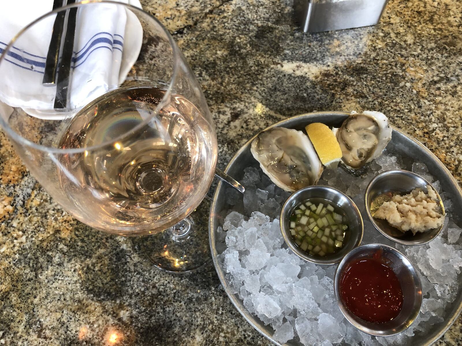 Oysters at Plank Seafood Provision in Old Market in Omaha, Nebraska. AMELIA ROBINSON/STAFF