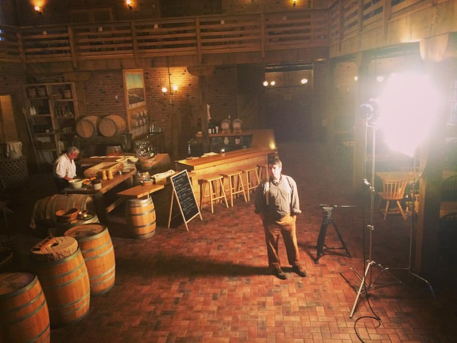 ThinkTV prepares to shoot a segment at Carillon Brewing Co. Photo from Carillon Brewing Co. Facebook page