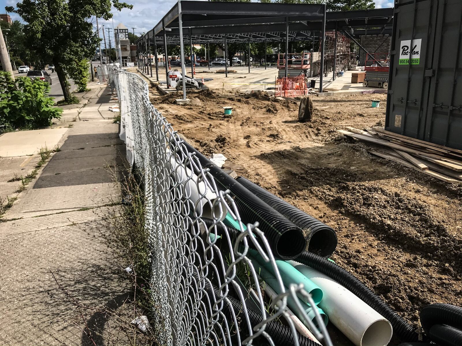 Gem City Market, which is under construction on lower Salem Avenue, said it surveyed community and market members on their views about lottery sales and decided not to sell lottery games based on their feedback. JIM NOELKER/STAFF