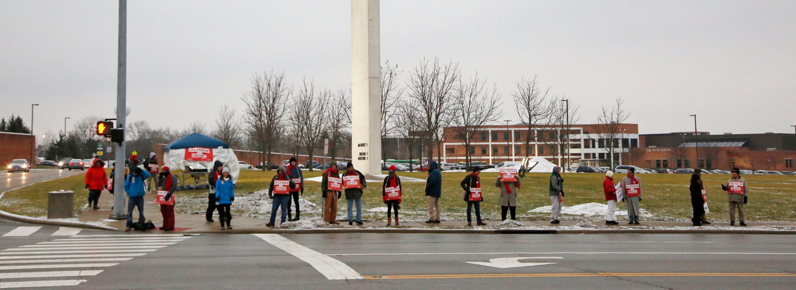 PHOTOS: Faculty at Wright State strike