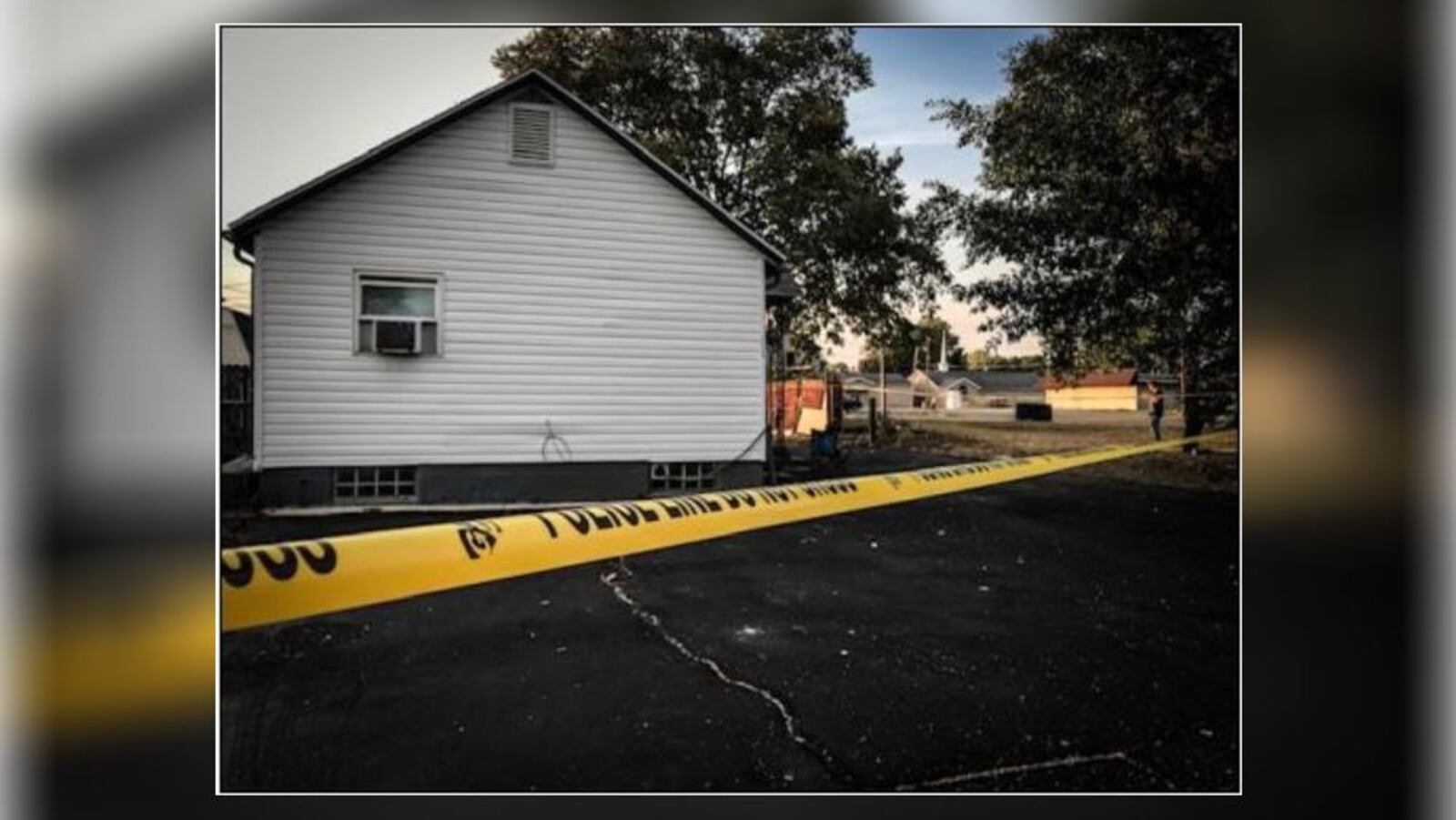 Riverside police are investigating the shooting of an adult male they believe may have occurred in or near this house at Warrendale and South Pleasant Valley avenues. (Jim Noelker/Staff)