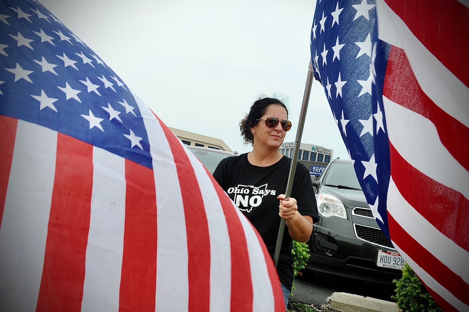 PHOTOS: COVID vaccine protest at Kettering Health